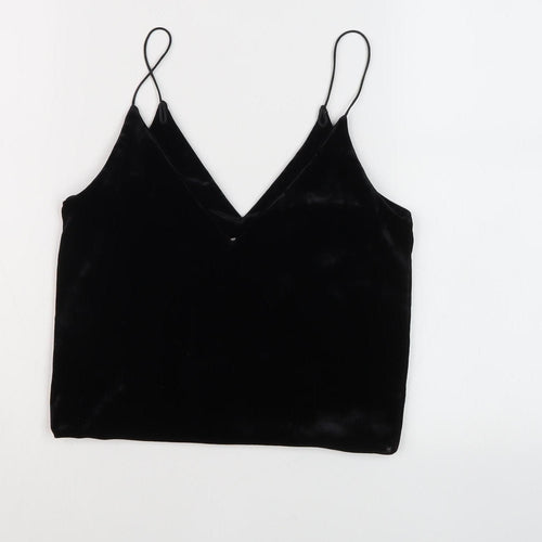 Urban Renewal Women's Black Velvet Camisole Tank - Small
