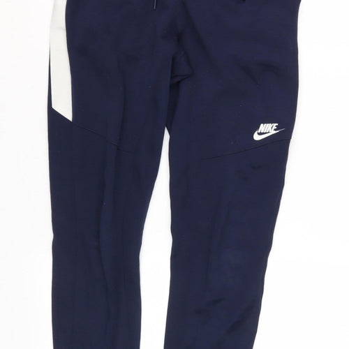 Nike Boys Blue Jogger Trousers XS with Quick Dry Feature