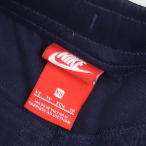 Nike Boys Blue Jogger Trousers XS with Quick Dry Feature