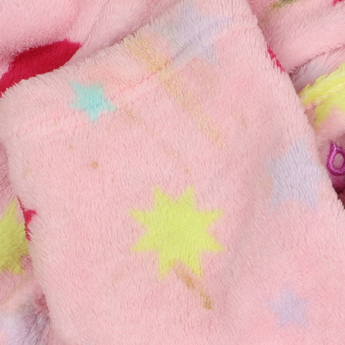 Peppa Pig Girls Pink Fleece Robe, 1/2 Years, Hooded Graphic Print