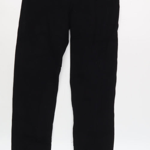 Whitaker Girls Black Slim Trousers Size L Cotton Blend