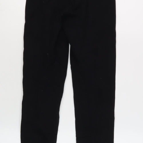 Whitaker Girls Black Slim Trousers Size L Cotton Blend