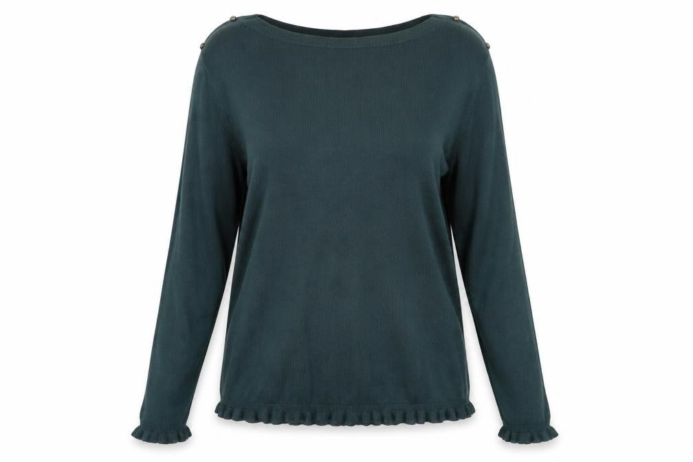 Front view of Wallis Women's Green Jumper, size 12