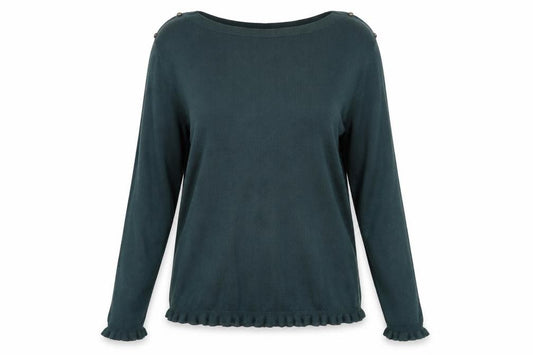 Front view of Wallis Women's Green Jumper, size 12