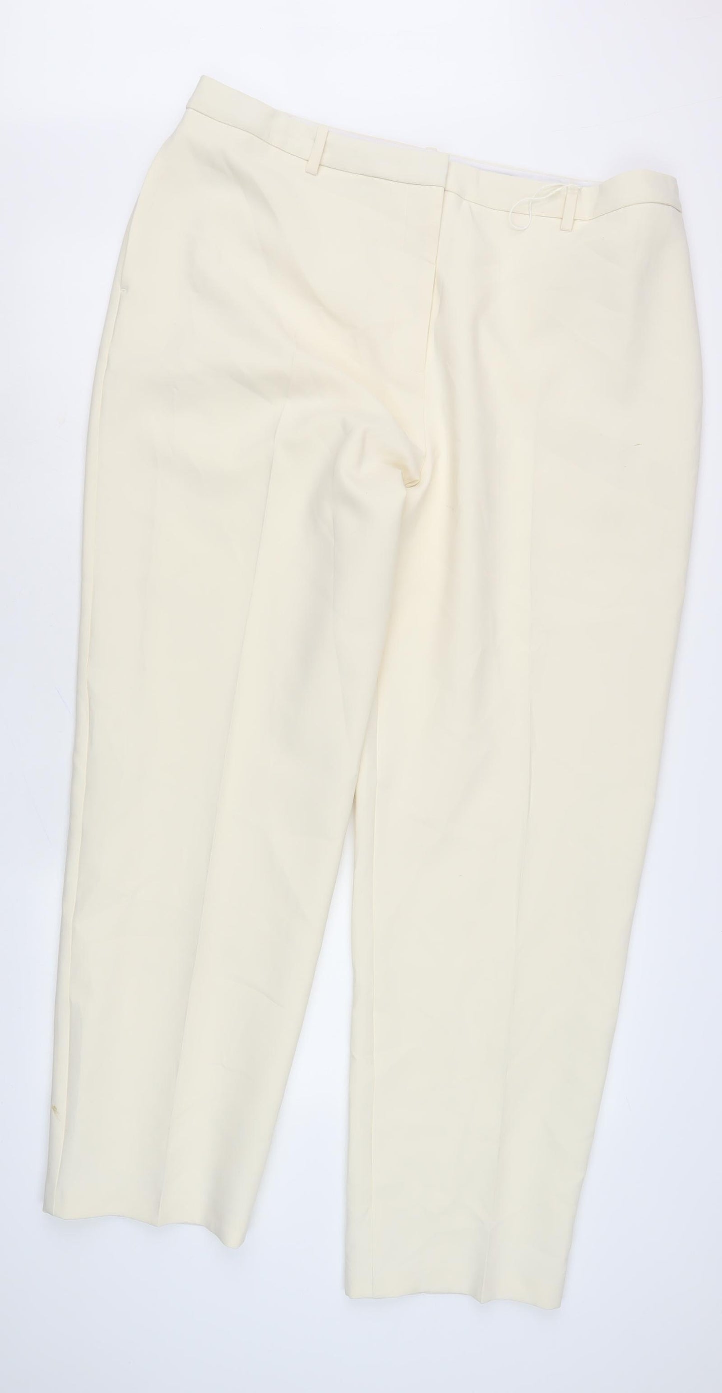 Marks and Spencer Women's Ivory Trousers Size 20