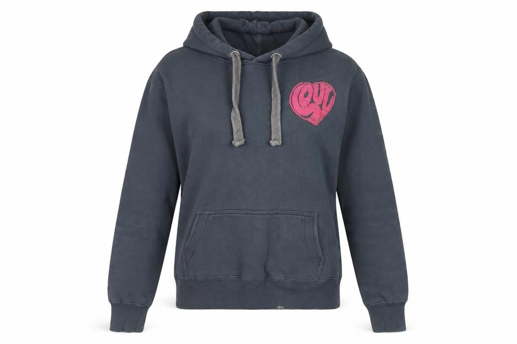 Front view of Souical Women's Grey Pullover Hoodie, size 12