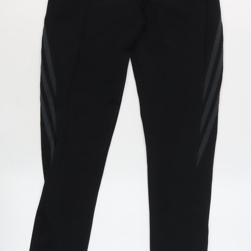 Adidas Boys' Black Track Pants, 12Y, Breathable & Stylish