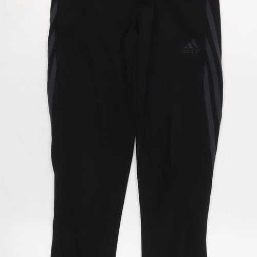 Adidas Boys' Black Track Pants, 12Y, Breathable & Stylish