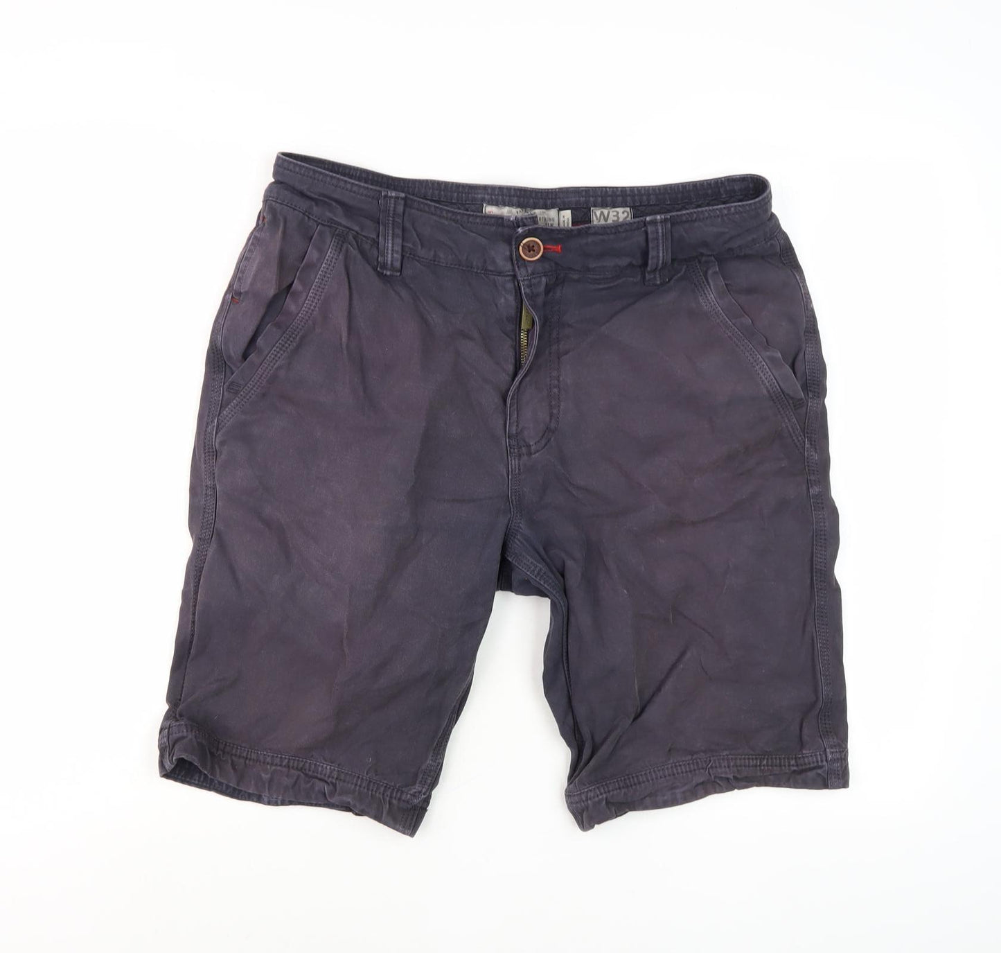 FatFace Men's Black Chino Shorts W32 Casual Summer