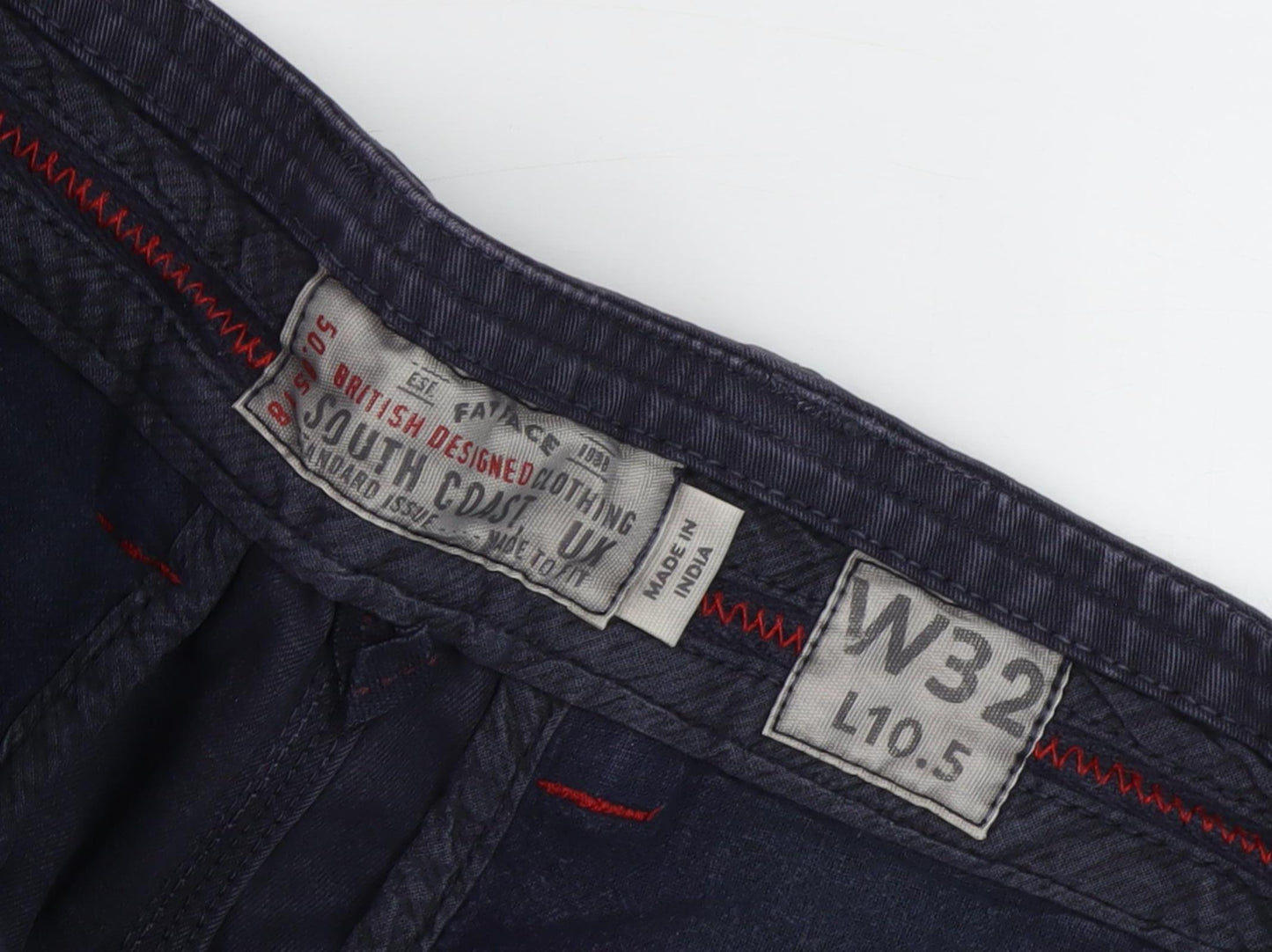 FatFace Men's Black Chino Shorts W32 Casual Summer