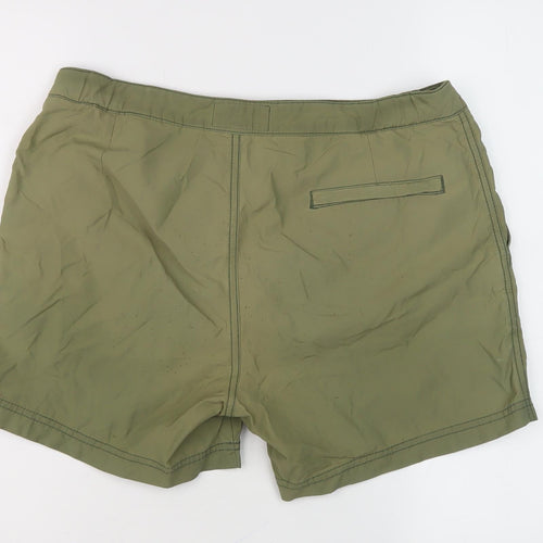 Jack Wills Women's Green Shorts, Size S, Button Accent