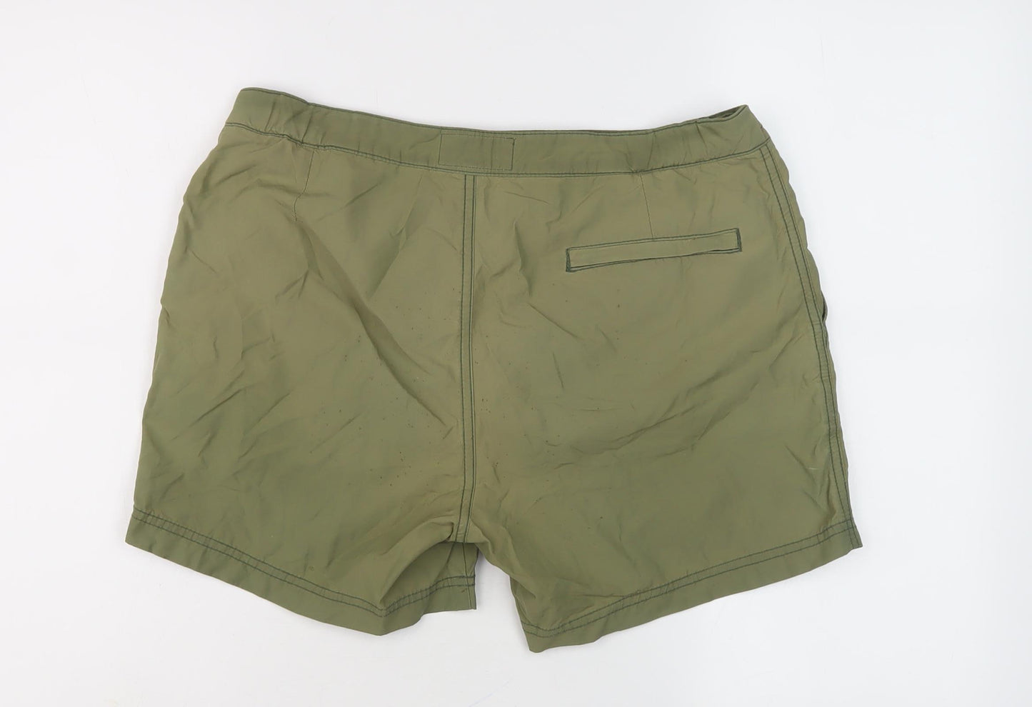 Jack Wills Women's Green Shorts, Size S, Button Accent