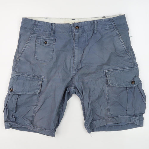 H&M Unisex Blue Cargo Shorts Size 6 with Pockets