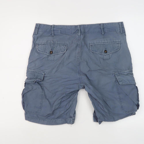 H&M Unisex Blue Cargo Shorts Size 6 with Pockets