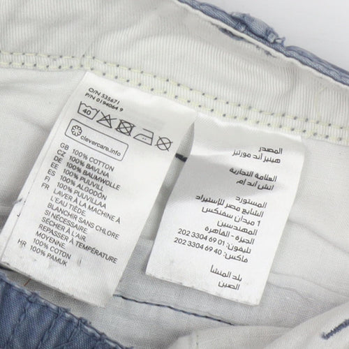 H&M Unisex Blue Cargo Shorts Size 6 with Pockets