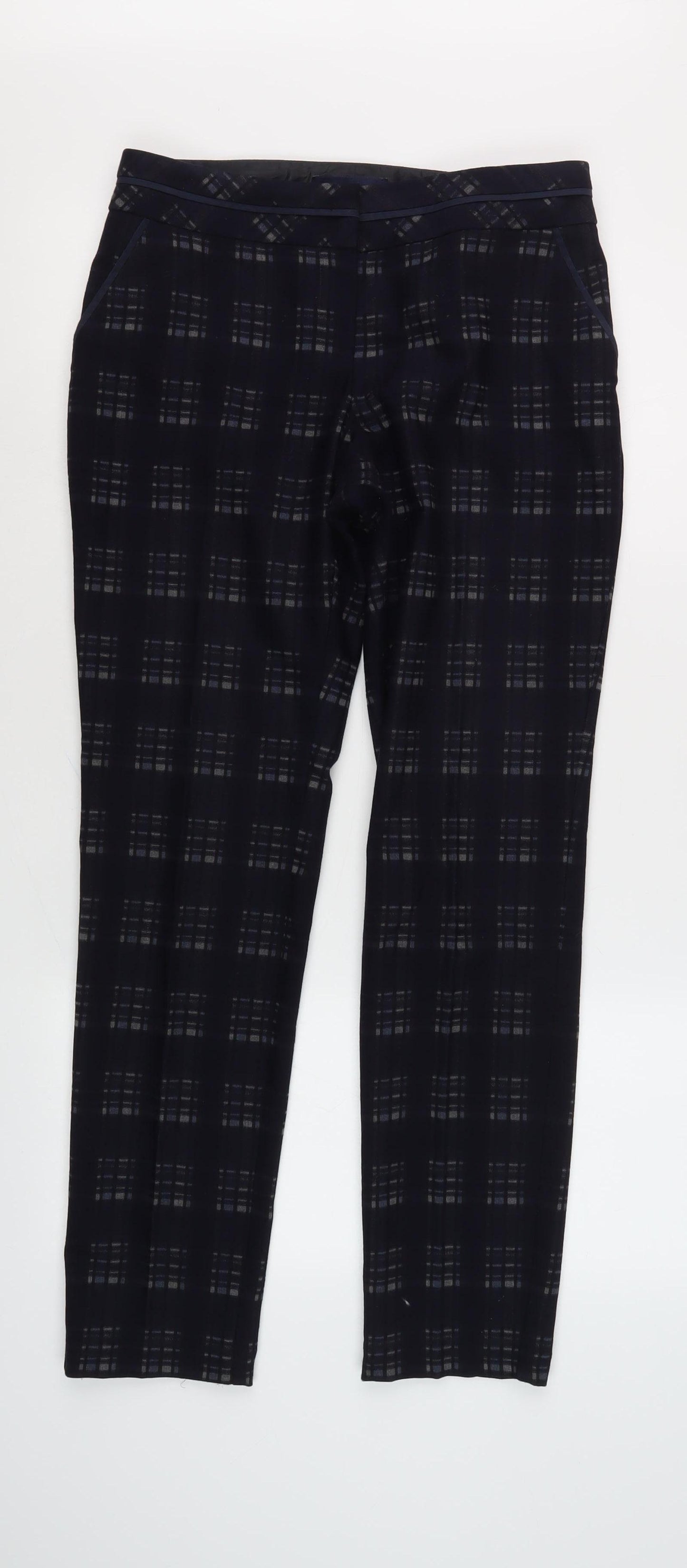 Next Women's Multicoloured Check Trousers S