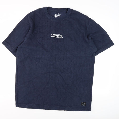 STWD Men's XL Blue Music Logo T-Shirt