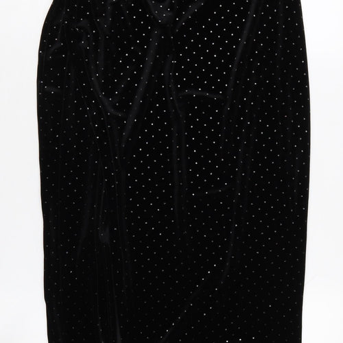 ASOS Women's Black Sequin Halter Bodycon Dress