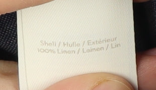 Boden Women's Plus Size Blue Linen Shorts, UK 20