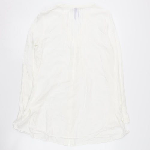 Séraphine Women's White Long Sleeve Button-Up Shirt