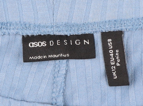 ASOS Design Women's Blue Petite Stripe Leggings Size 12