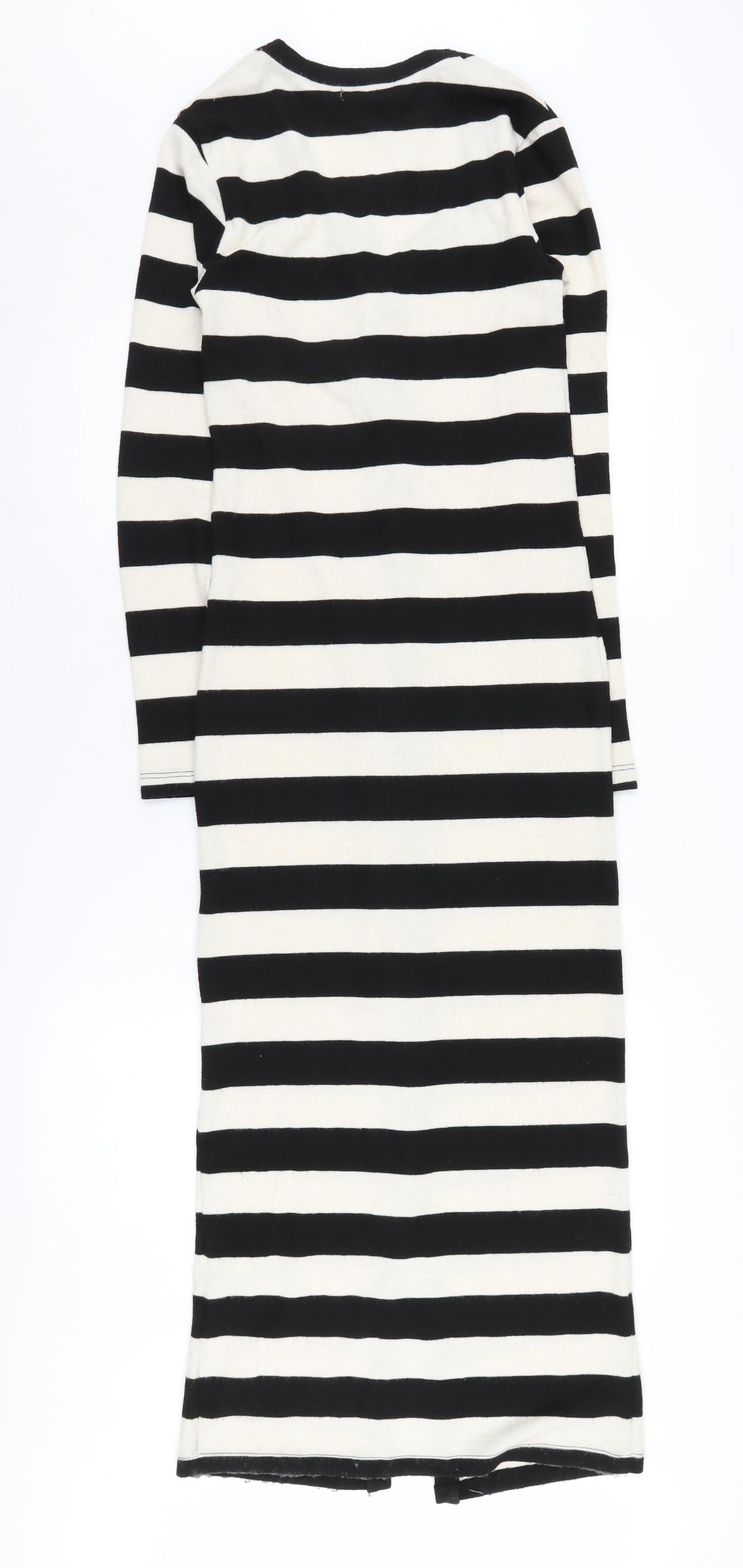 Lipsy Women's Black Striped Cardigan Dress UK 6