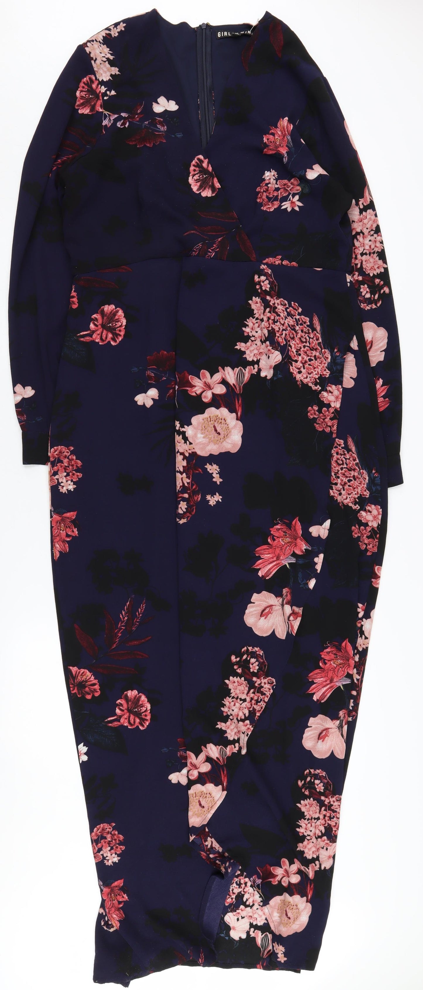 Girl In Mind Women's Multicoloured Floral Dress, Size 14
