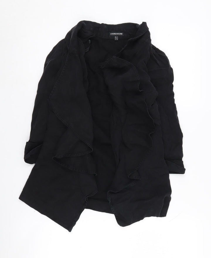 Warehouse Women’s Black Blazer, Size 6, Relaxed Fit