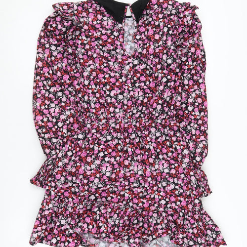 Miss Selfridge Petites Floral Collared Dress Size 8