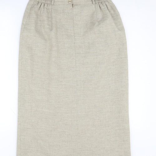 Eastex Beige Women's Midi Pencil Skirt Size 12