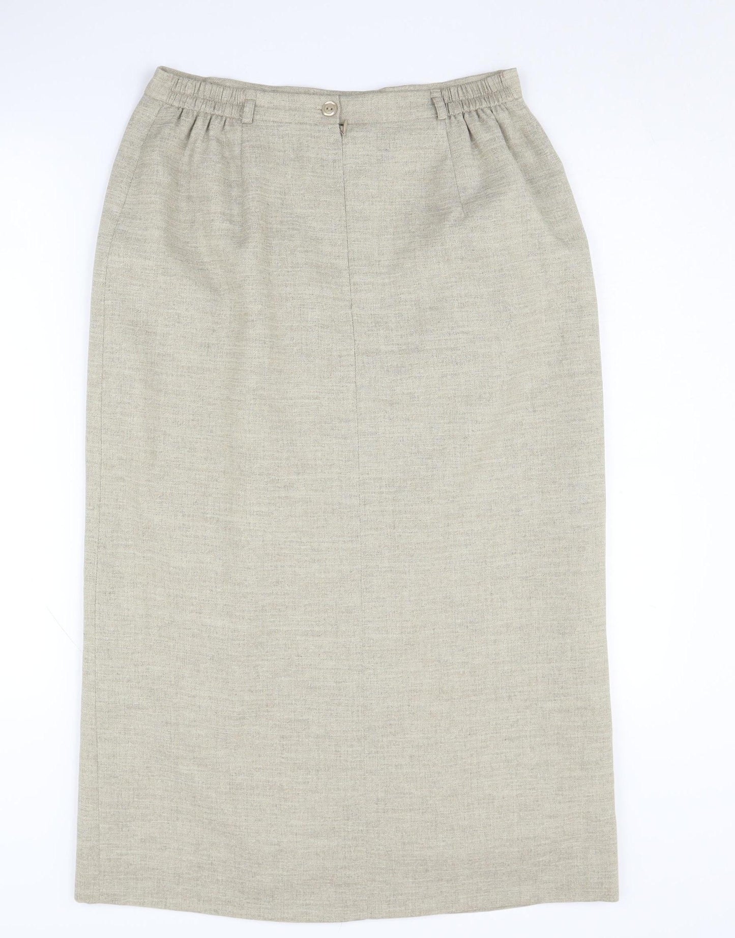 Eastex Beige Women's Midi Pencil Skirt Size 12