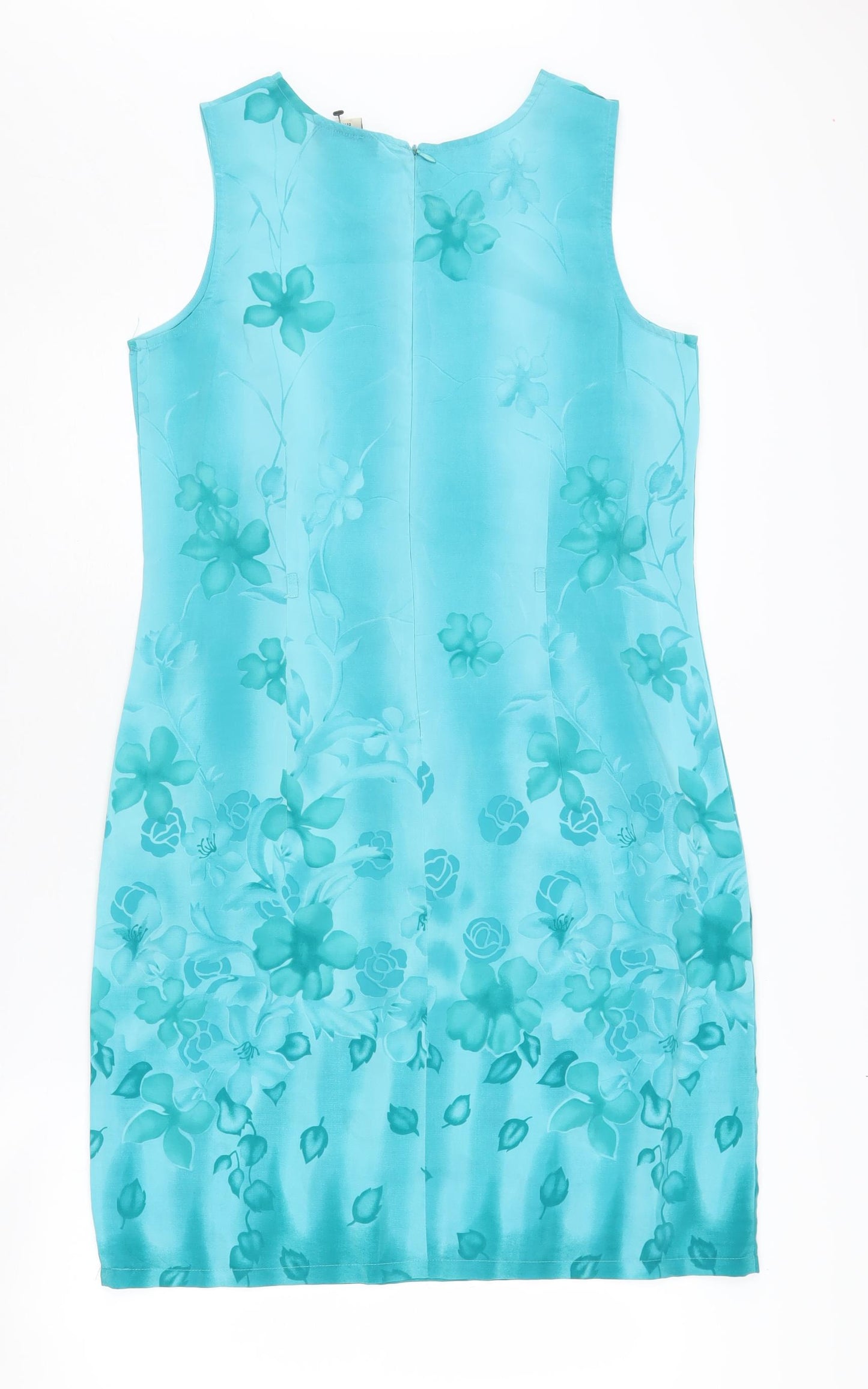 Jessica Women's Blue Floral Sheath Dress Size 10