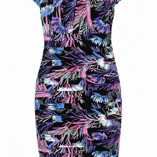 M&Co Boutique Women's Multicoloured Floral Dress Size 12