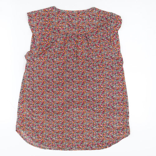 Vero Moda Women's Floral Bow Blouse, Multicoloured, M