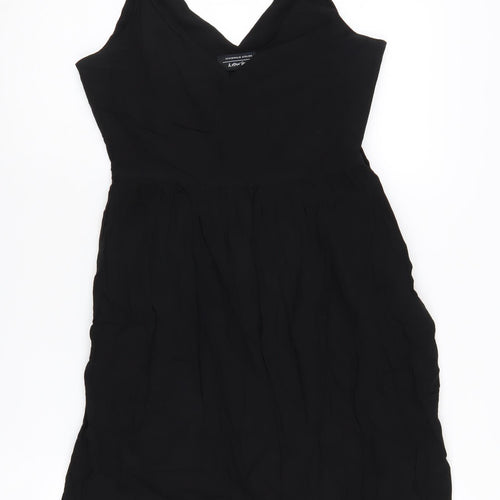 & Other Stories Women's Black V-Neck Strappy Dress Size 8