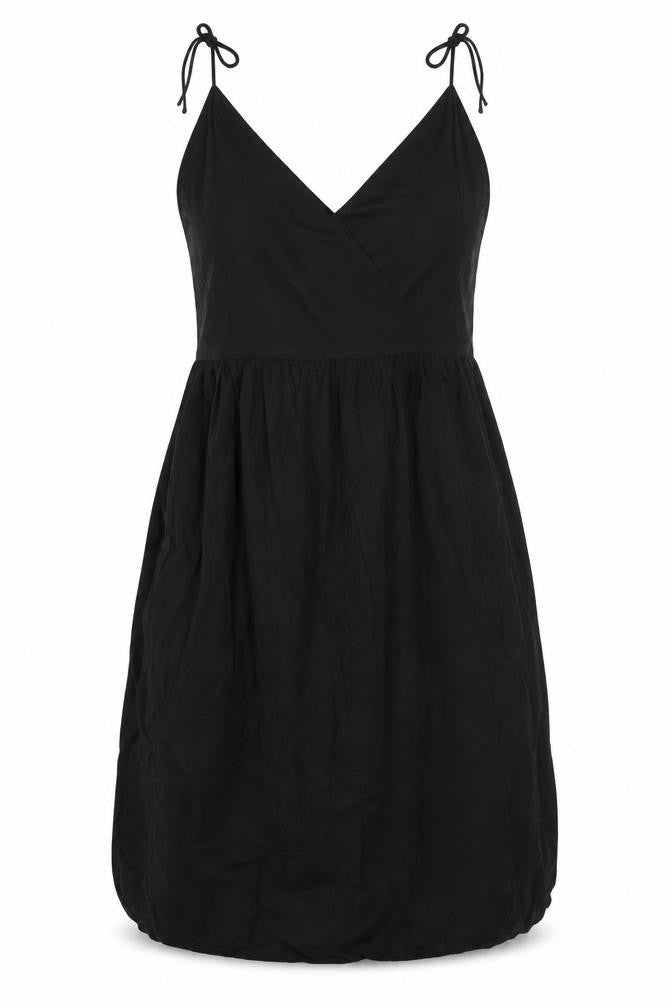 & Other Stories Women's Black V-Neck Strappy Dress Size 8