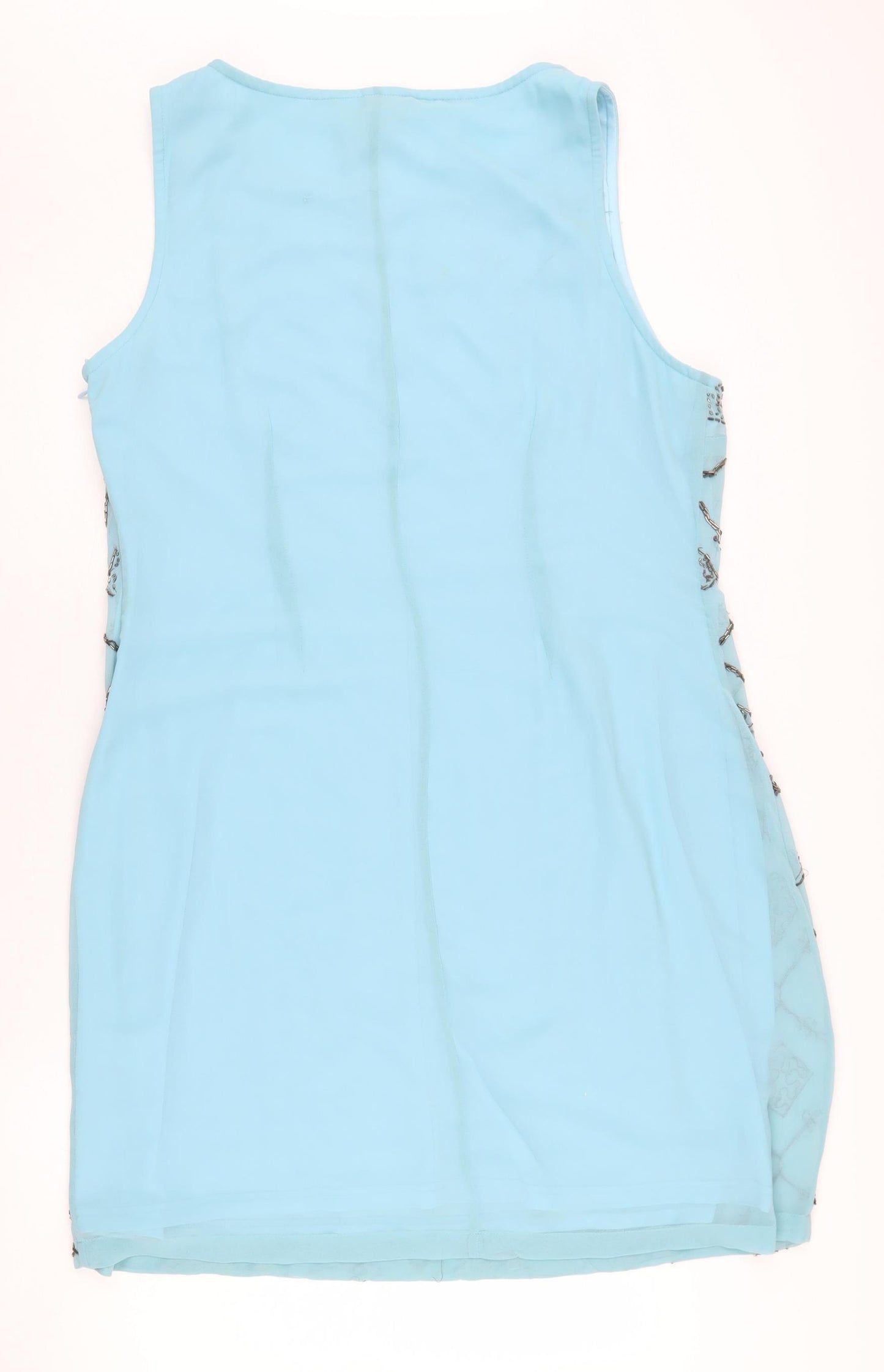 Kaleidoscope Women’s Blue Geometric Beaded Dress Size 20