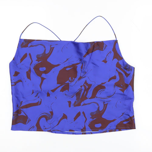 Monki Women's Blue Camisole Tank Top - Size M