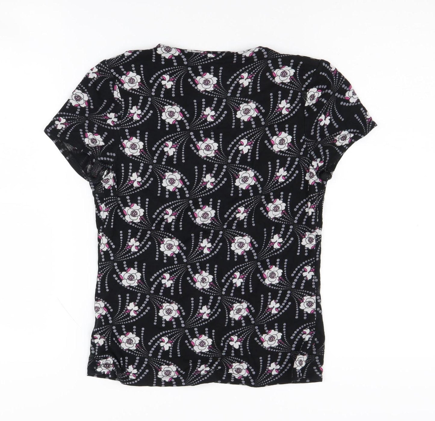 J.Taylor Women's Black Floral Blouse Size 10