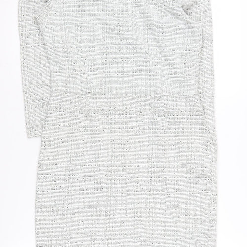 Phase Eight Womens Grey Sheath Dress Size 10