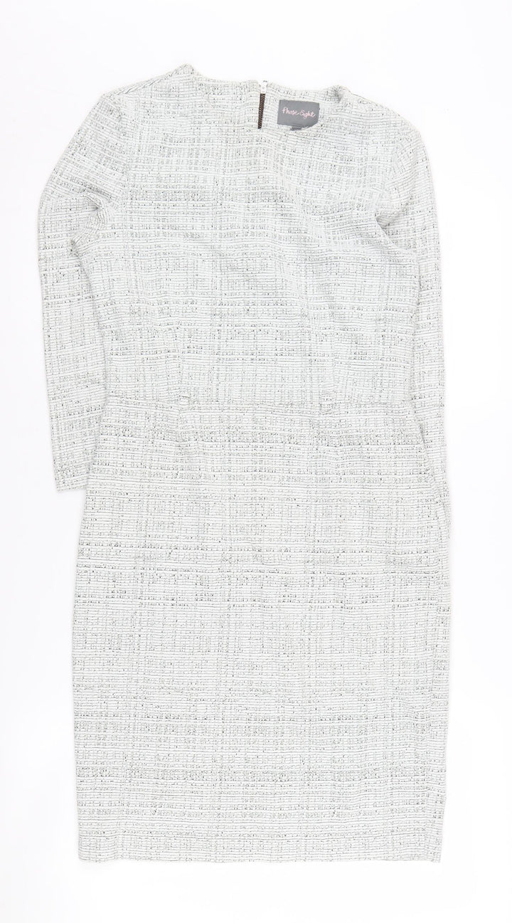 Phase Eight Womens Grey Sheath Dress Size 10