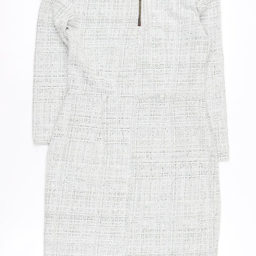 Phase Eight Womens Grey Sheath Dress Size 10