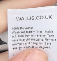 Wallis Women's Black Floral Blouse Size 16