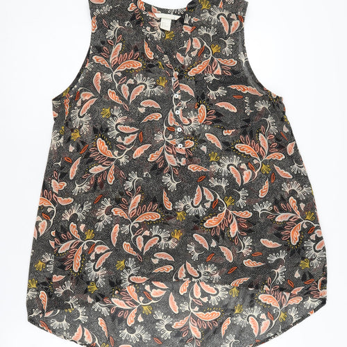 H&M Women's Multicoloured Floral Blouse, Size 8
