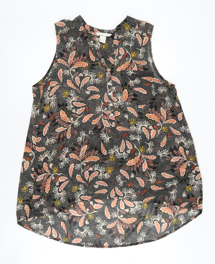 H&M Women's Multicoloured Floral Blouse, Size 8