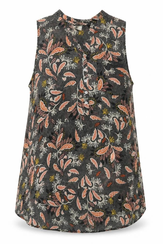 Front view of H&M Women's Multicoloured Floral Blouse, size 8