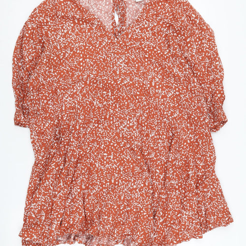 Weekday Women's Red Floral Dress, Size S
