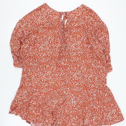 Weekday Women's Red Floral Dress, Size S