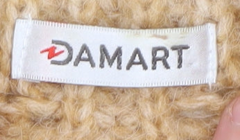 Damart Women's Beige High Neck Pullover Jumper L