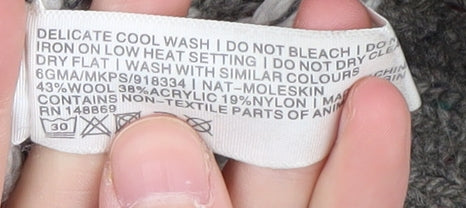 FatFace Men's Grey Fair Isle Pullover Jumper L